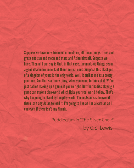 Narnia Puddleglum The Silver Chair